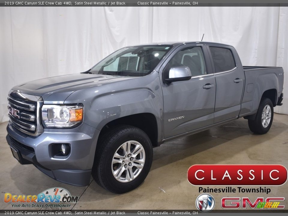 2019 GMC Canyon SLE Crew Cab 4WD Satin Steel Metallic / Jet Black Photo #1