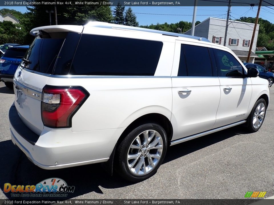 2018 Ford Expedition Platinum Max 4x4 White Platinum / Ebony Photo #6