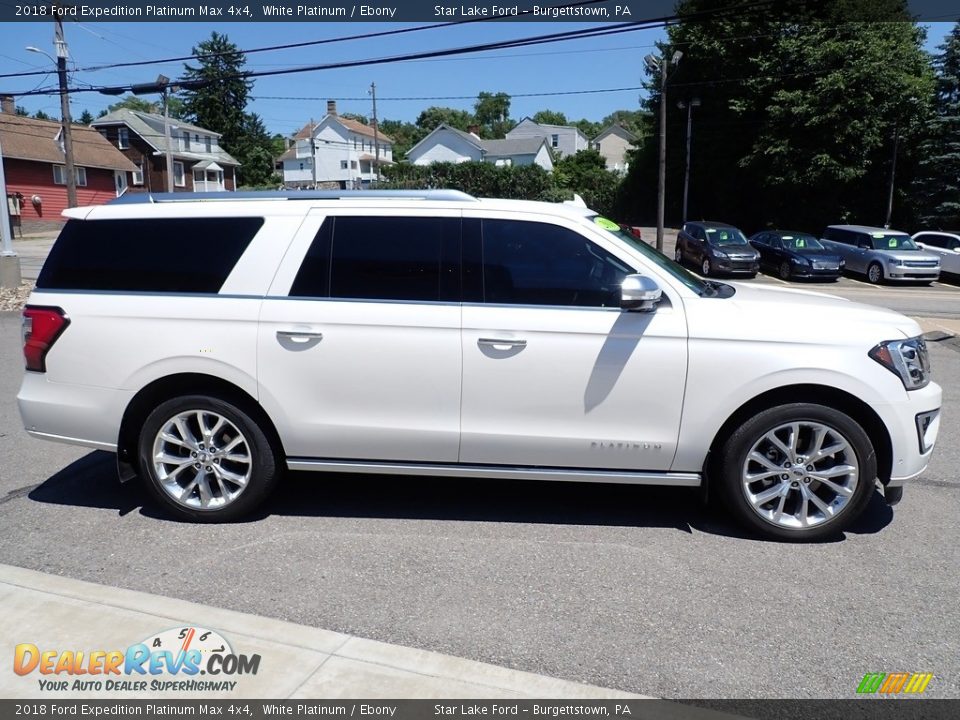 2018 Ford Expedition Platinum Max 4x4 White Platinum / Ebony Photo #7