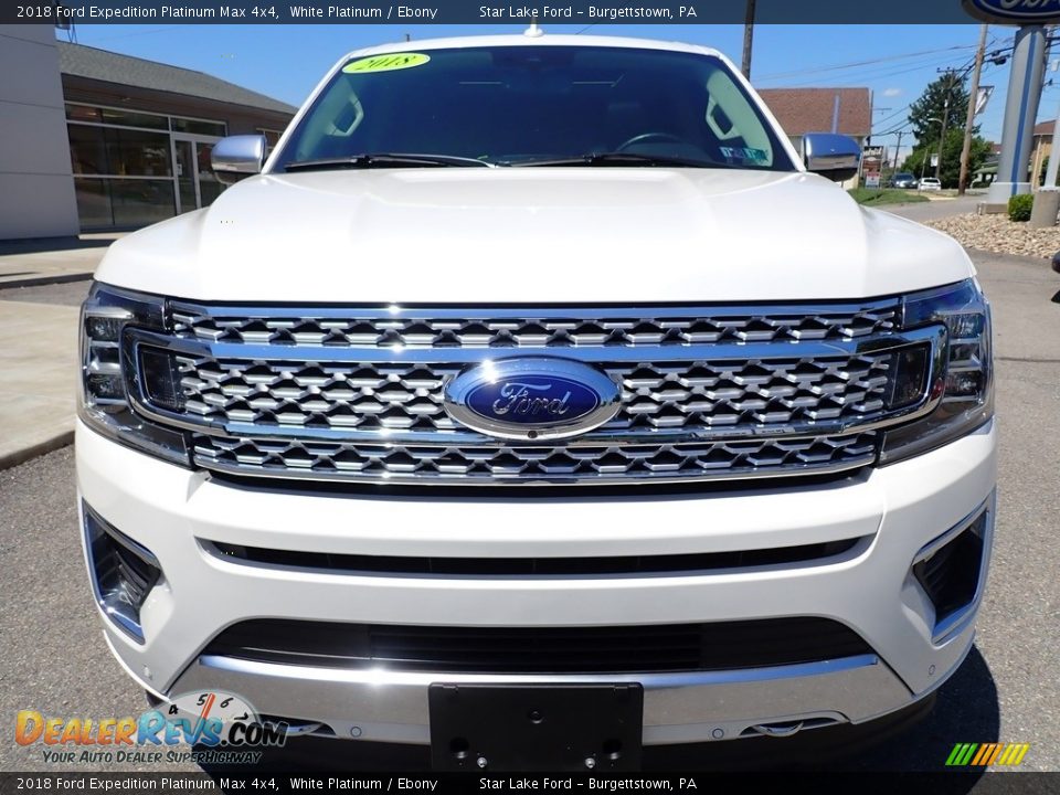 2018 Ford Expedition Platinum Max 4x4 White Platinum / Ebony Photo #9