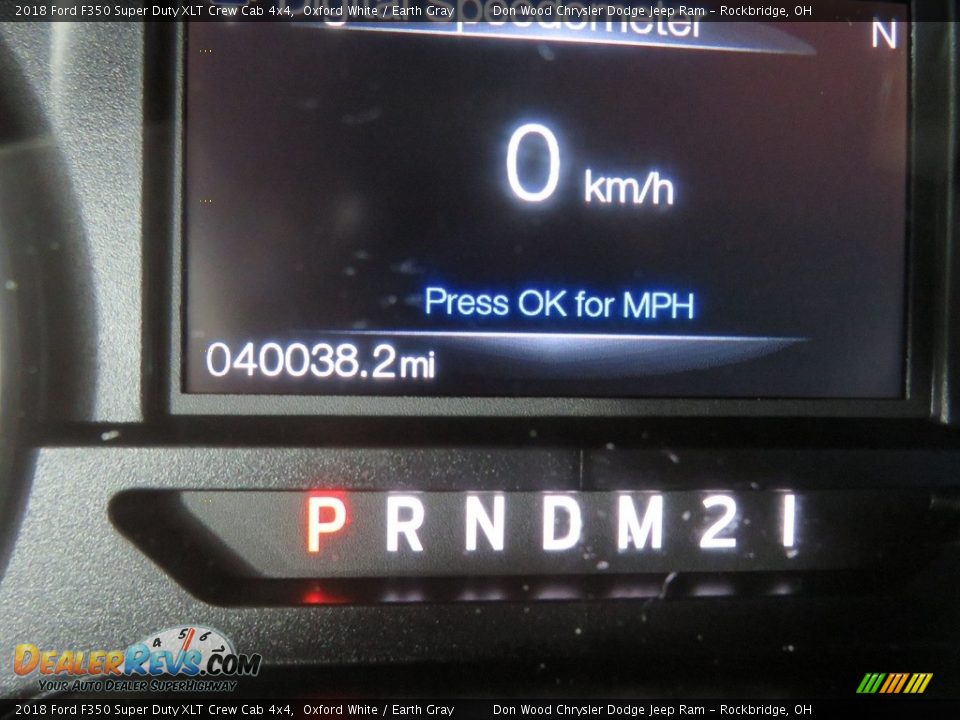 2018 Ford F350 Super Duty XLT Crew Cab 4x4 Oxford White / Earth Gray Photo #34