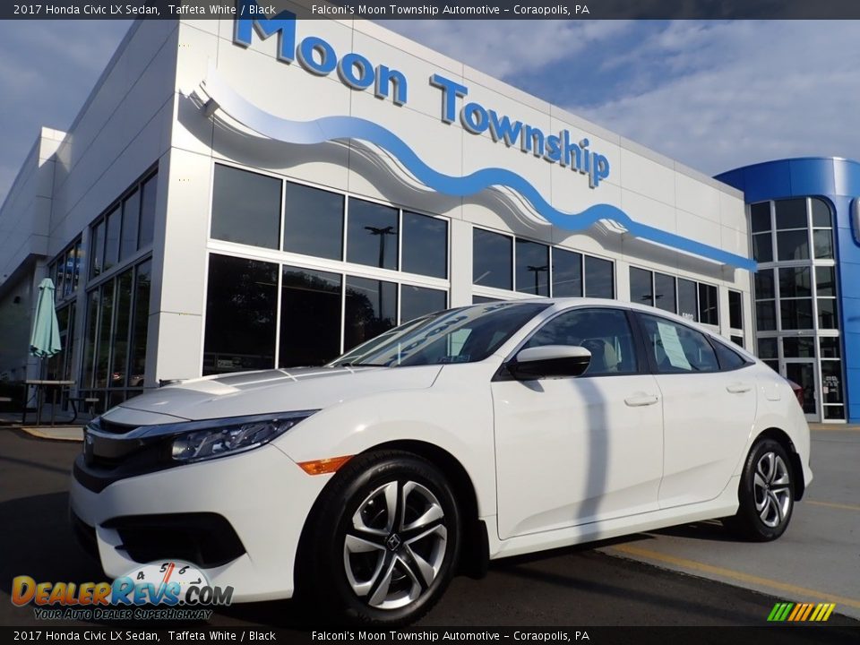 2017 Honda Civic LX Sedan Taffeta White / Black Photo #1