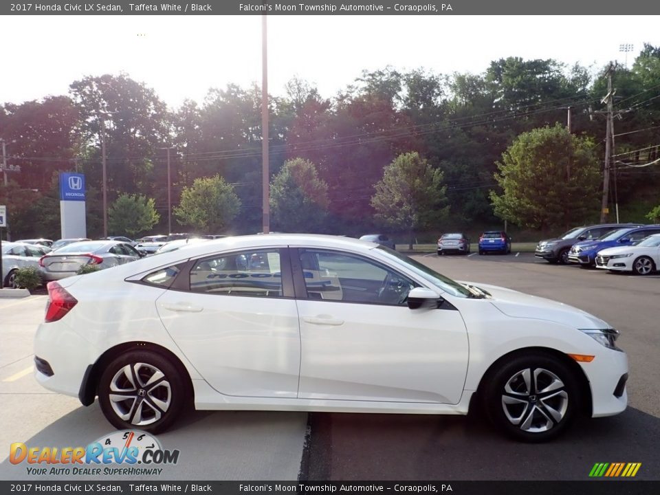 2017 Honda Civic LX Sedan Taffeta White / Black Photo #6