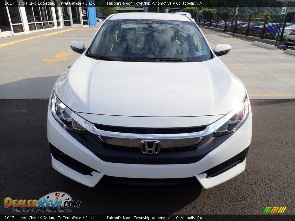 2017 Honda Civic LX Sedan Taffeta White / Black Photo #8