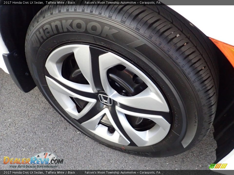 2017 Honda Civic LX Sedan Taffeta White / Black Photo #9