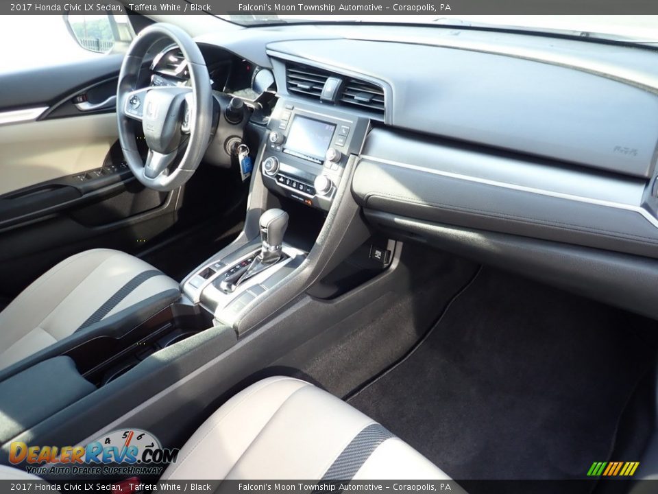 2017 Honda Civic LX Sedan Taffeta White / Black Photo #11