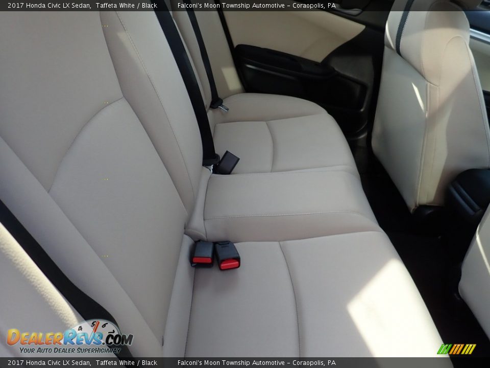 2017 Honda Civic LX Sedan Taffeta White / Black Photo #13