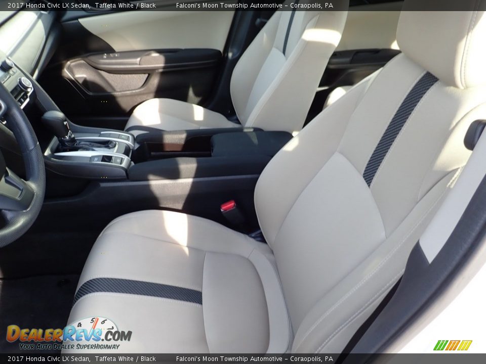 2017 Honda Civic LX Sedan Taffeta White / Black Photo #15