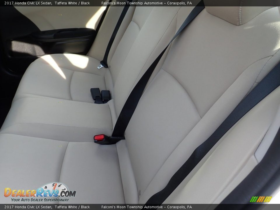 2017 Honda Civic LX Sedan Taffeta White / Black Photo #16