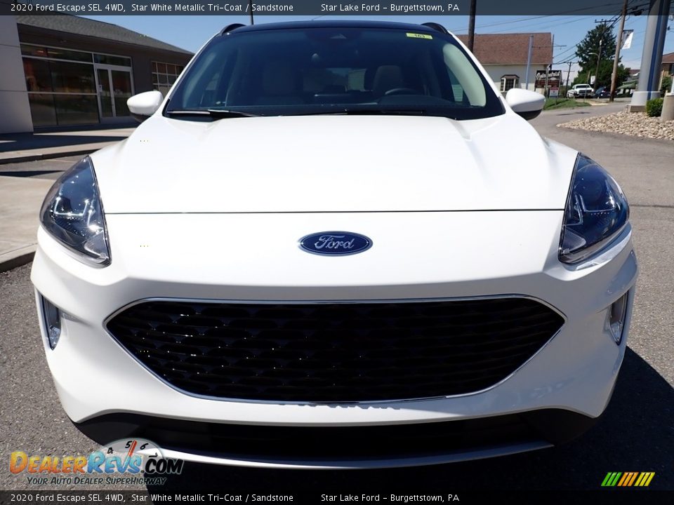 2020 Ford Escape SEL 4WD Star White Metallic Tri-Coat / Sandstone Photo #9
