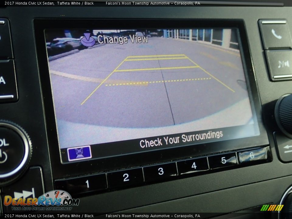 2017 Honda Civic LX Sedan Taffeta White / Black Photo #25
