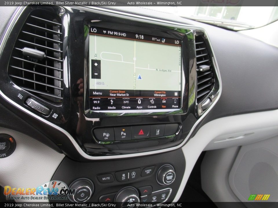 2019 Jeep Cherokee Limited Billet Silver Metallic / Black/Ski Grey Photo #18