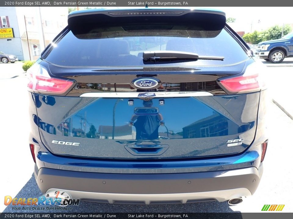 2020 Ford Edge SEL AWD Dark Persian Green Metallic / Dune Photo #4