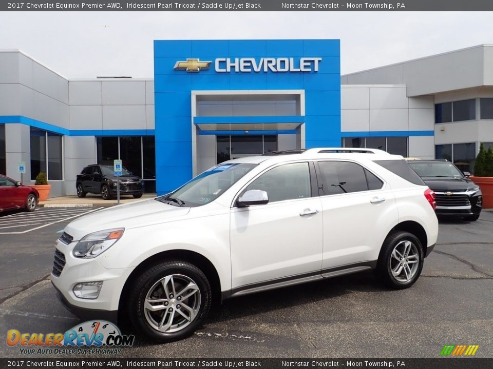 2017 Chevrolet Equinox Premier AWD Iridescent Pearl Tricoat / Saddle Up/Jet Black Photo #1
