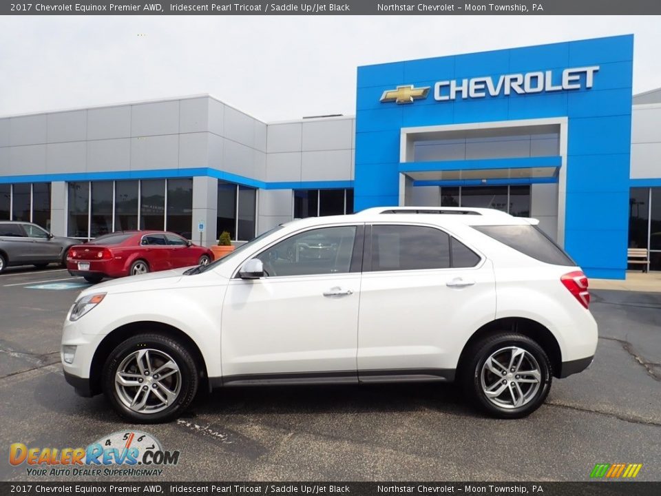 2017 Chevrolet Equinox Premier AWD Iridescent Pearl Tricoat / Saddle Up/Jet Black Photo #3
