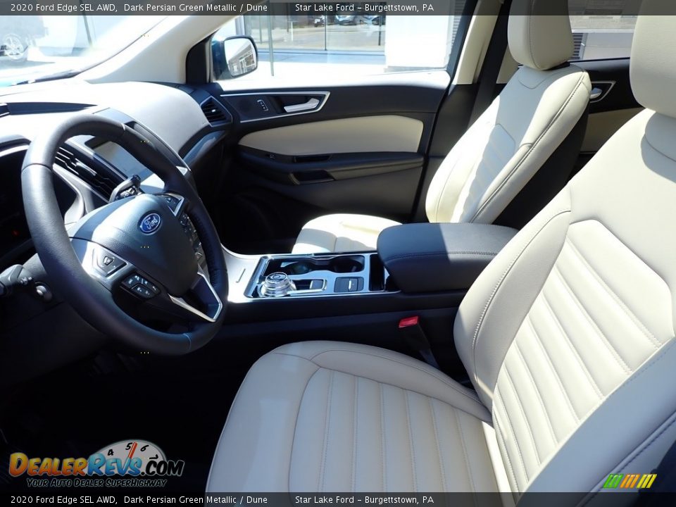 2020 Ford Edge SEL AWD Dark Persian Green Metallic / Dune Photo #11