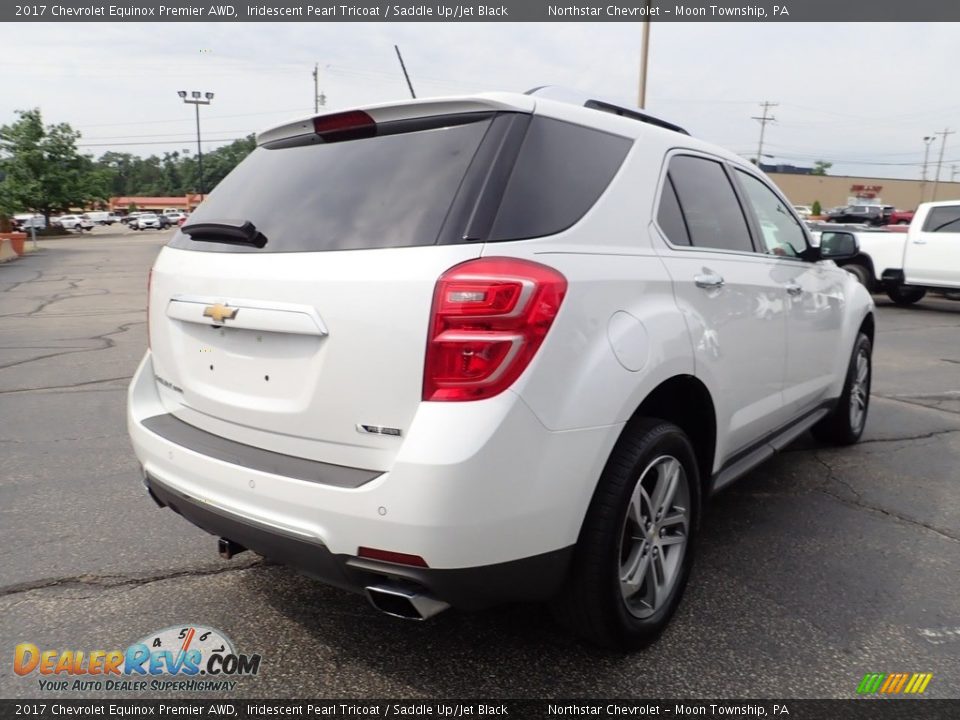 2017 Chevrolet Equinox Premier AWD Iridescent Pearl Tricoat / Saddle Up/Jet Black Photo #8
