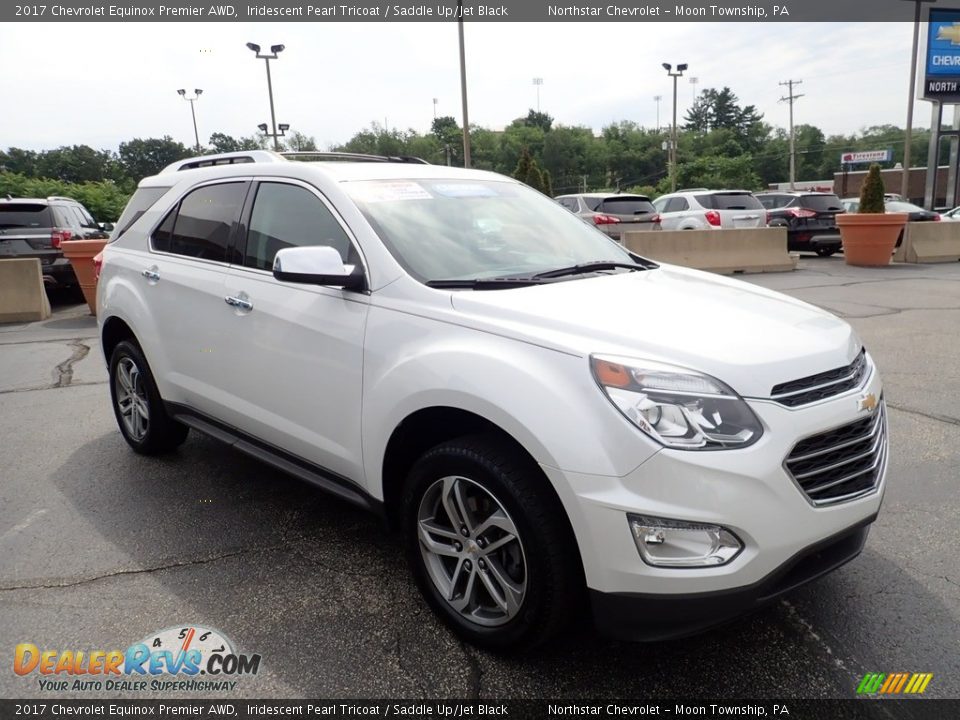 2017 Chevrolet Equinox Premier AWD Iridescent Pearl Tricoat / Saddle Up/Jet Black Photo #11