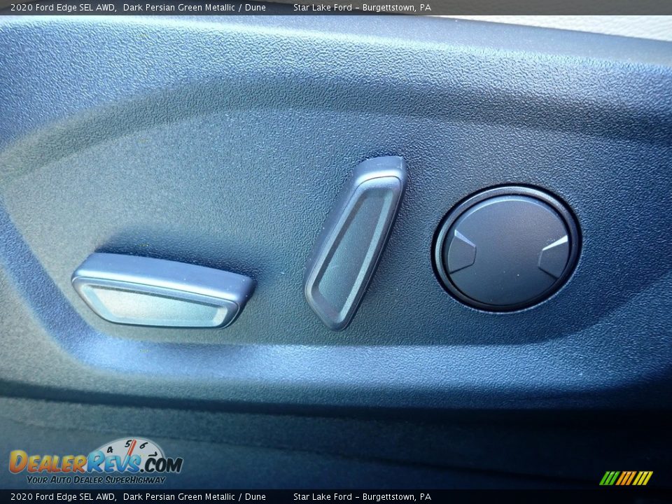 2020 Ford Edge SEL AWD Dark Persian Green Metallic / Dune Photo #16