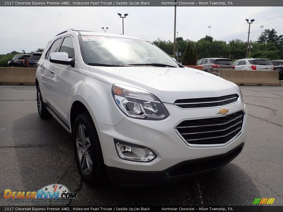 2017 Chevrolet Equinox Premier AWD Iridescent Pearl Tricoat / Saddle Up/Jet Black Photo #12