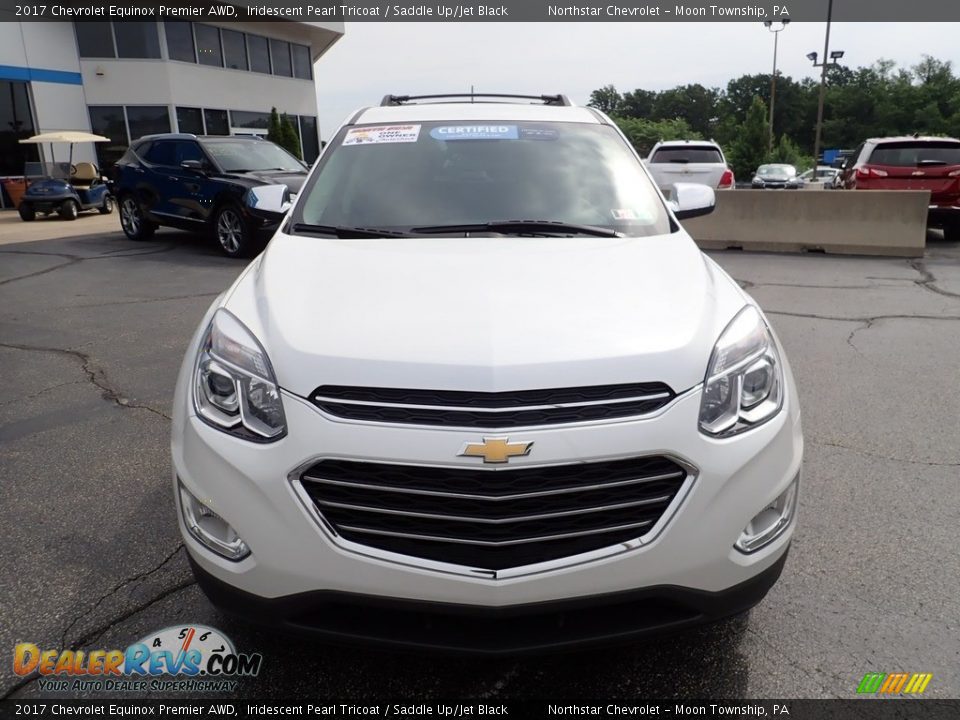 2017 Chevrolet Equinox Premier AWD Iridescent Pearl Tricoat / Saddle Up/Jet Black Photo #13