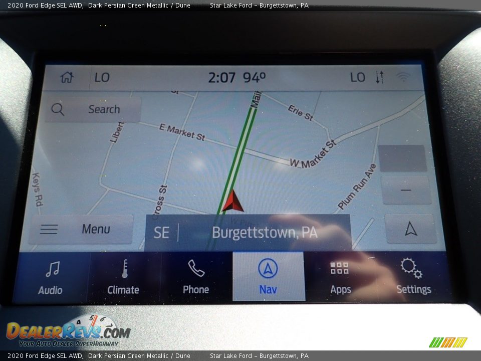 2020 Ford Edge SEL AWD Dark Persian Green Metallic / Dune Photo #18