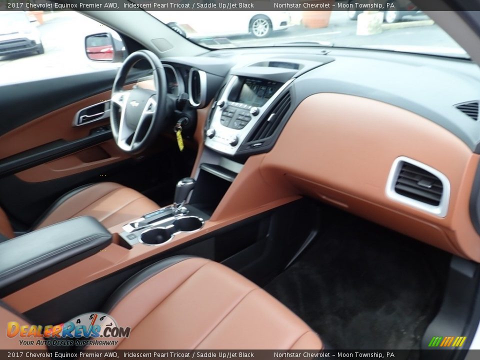 2017 Chevrolet Equinox Premier AWD Iridescent Pearl Tricoat / Saddle Up/Jet Black Photo #16