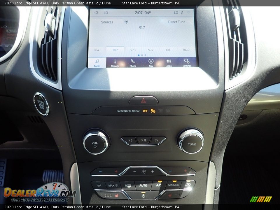 2020 Ford Edge SEL AWD Dark Persian Green Metallic / Dune Photo #20