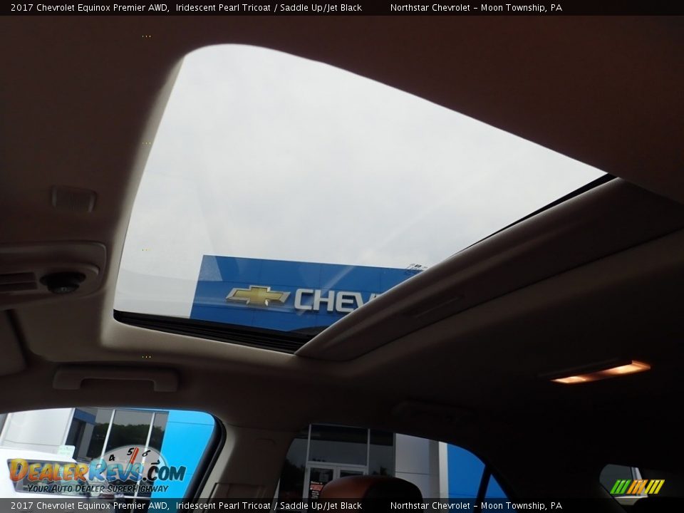 2017 Chevrolet Equinox Premier AWD Iridescent Pearl Tricoat / Saddle Up/Jet Black Photo #26