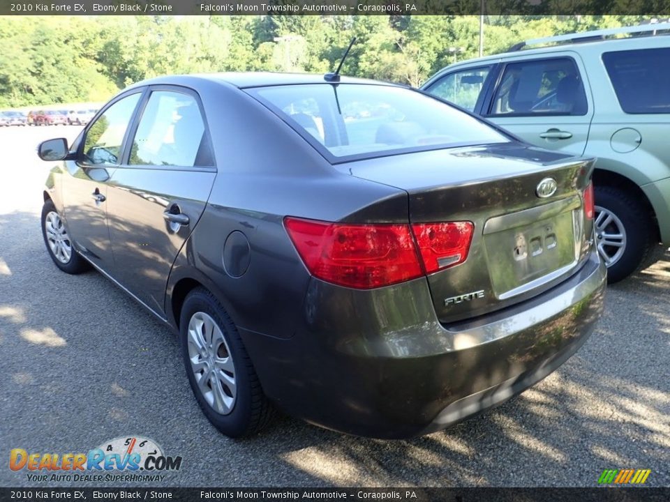 2010 Kia Forte EX Ebony Black / Stone Photo #2