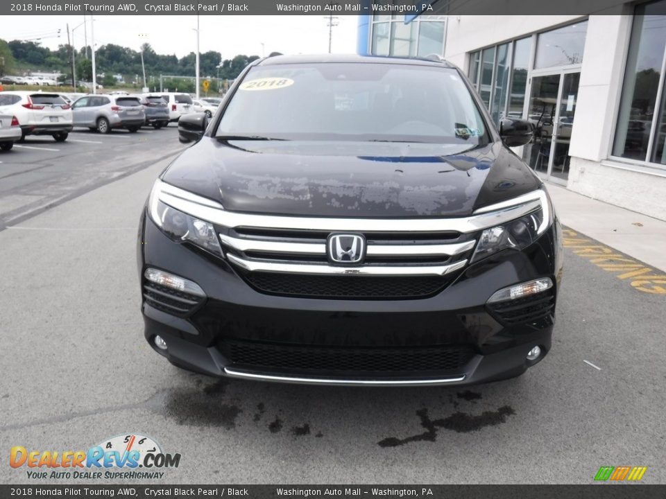 2018 Honda Pilot Touring AWD Crystal Black Pearl / Black Photo #5