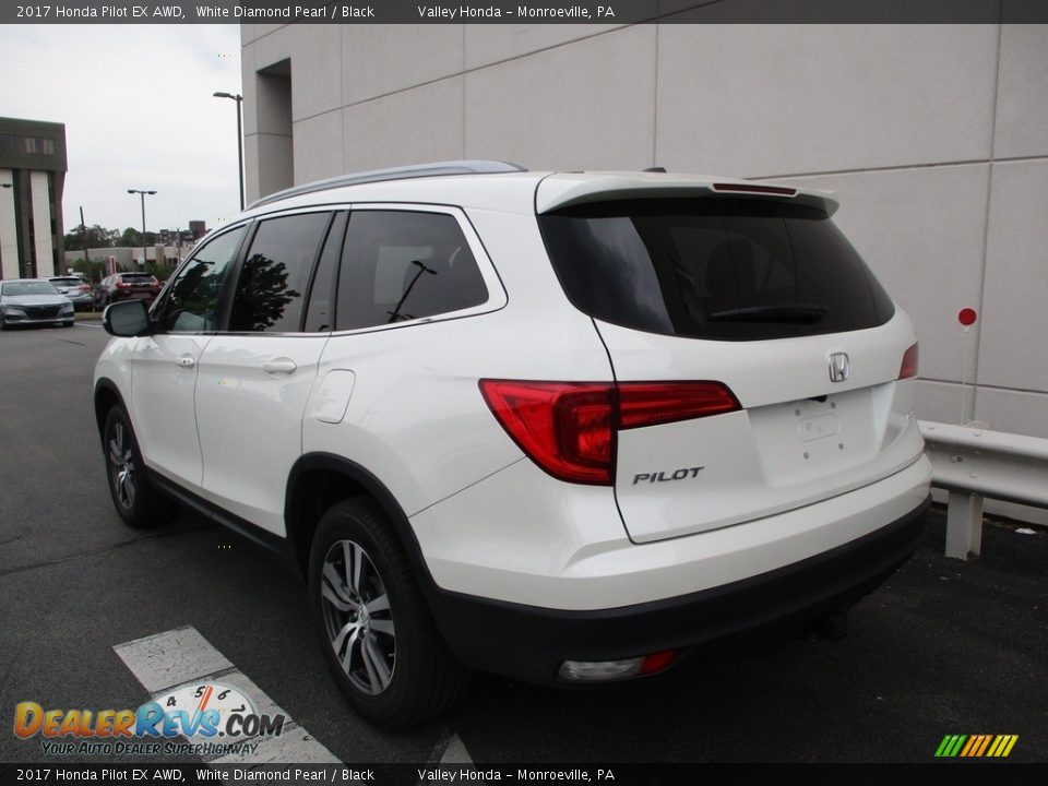 2017 Honda Pilot EX AWD White Diamond Pearl / Black Photo #3