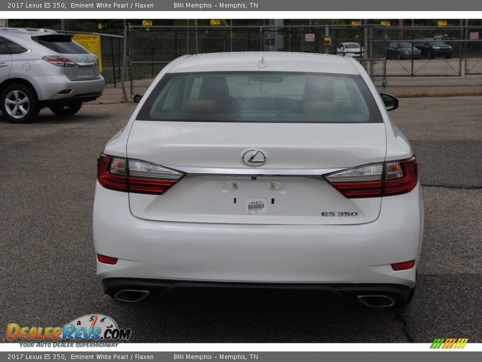 2017 Lexus ES 350 Eminent White Pearl / Flaxen Photo #4