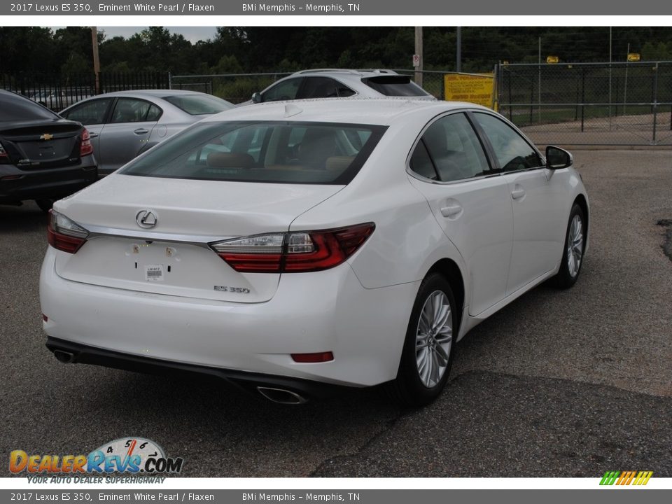 2017 Lexus ES 350 Eminent White Pearl / Flaxen Photo #5