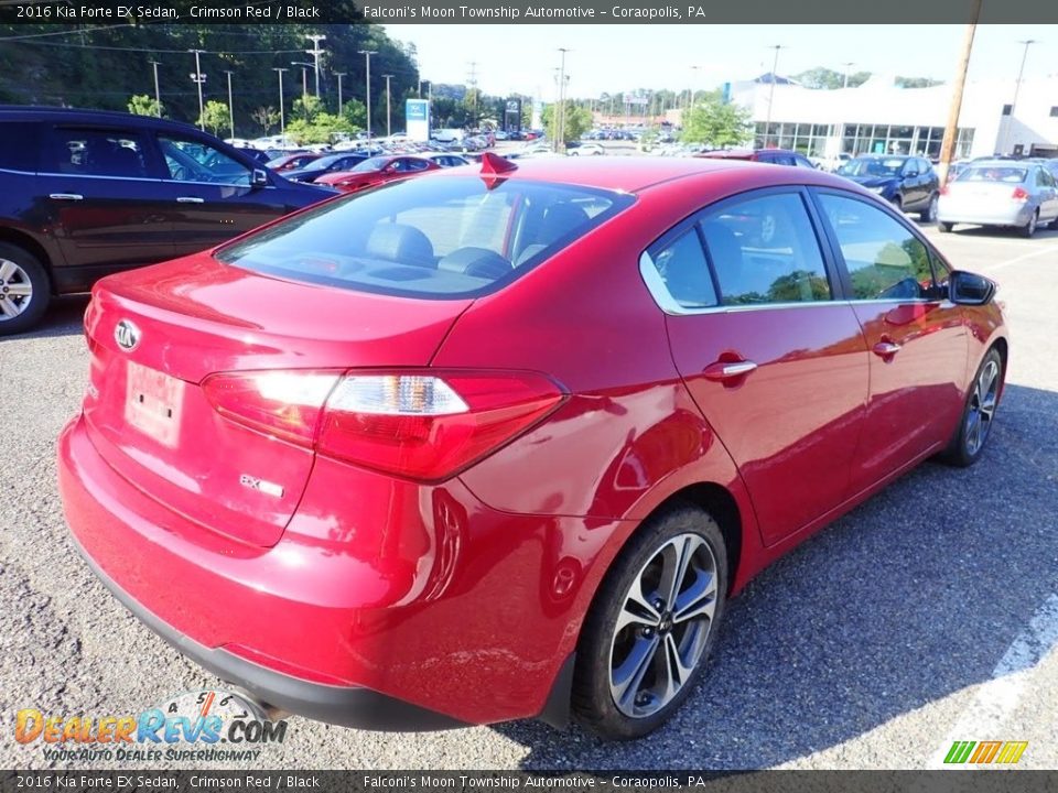 2016 Kia Forte EX Sedan Crimson Red / Black Photo #4