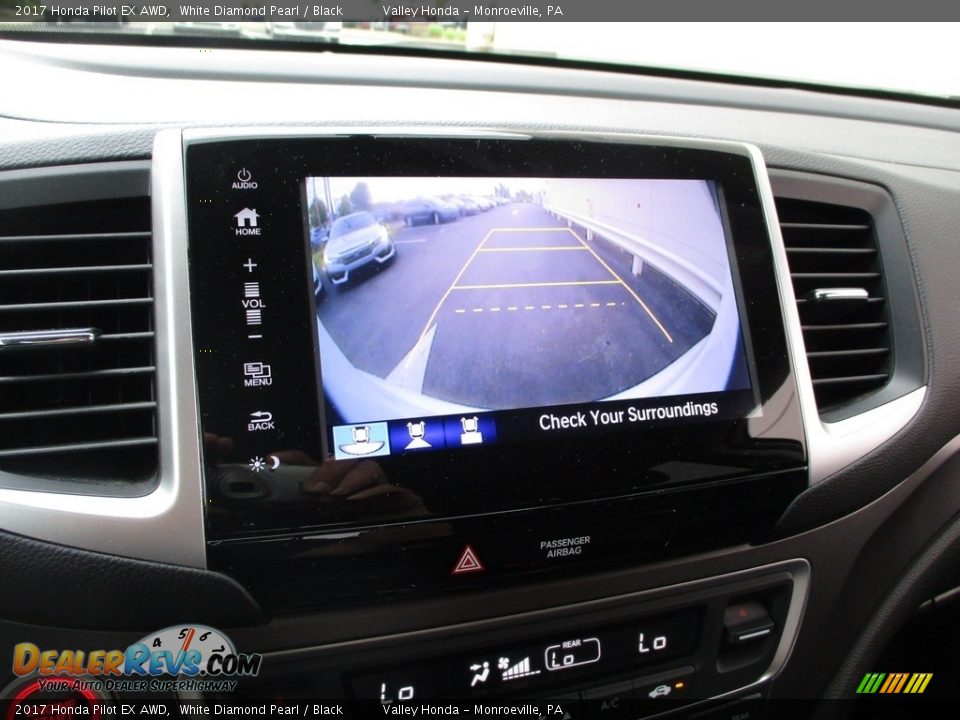 2017 Honda Pilot EX AWD White Diamond Pearl / Black Photo #17