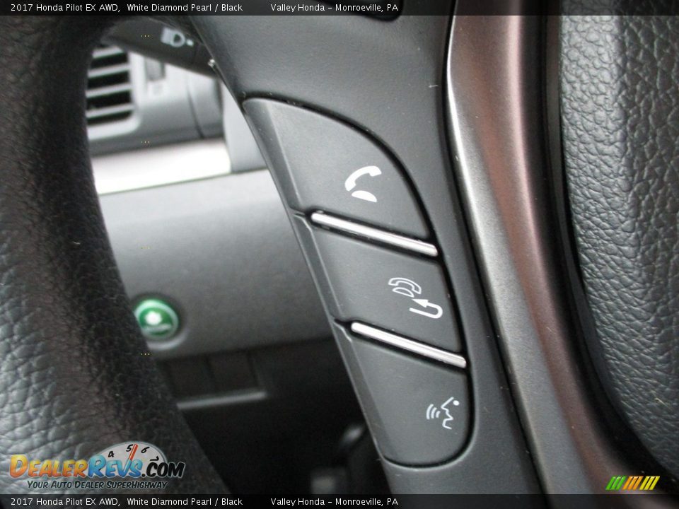 2017 Honda Pilot EX AWD White Diamond Pearl / Black Photo #18