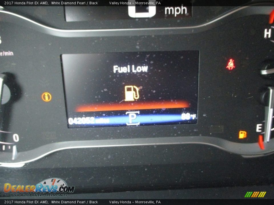 2017 Honda Pilot EX AWD White Diamond Pearl / Black Photo #20
