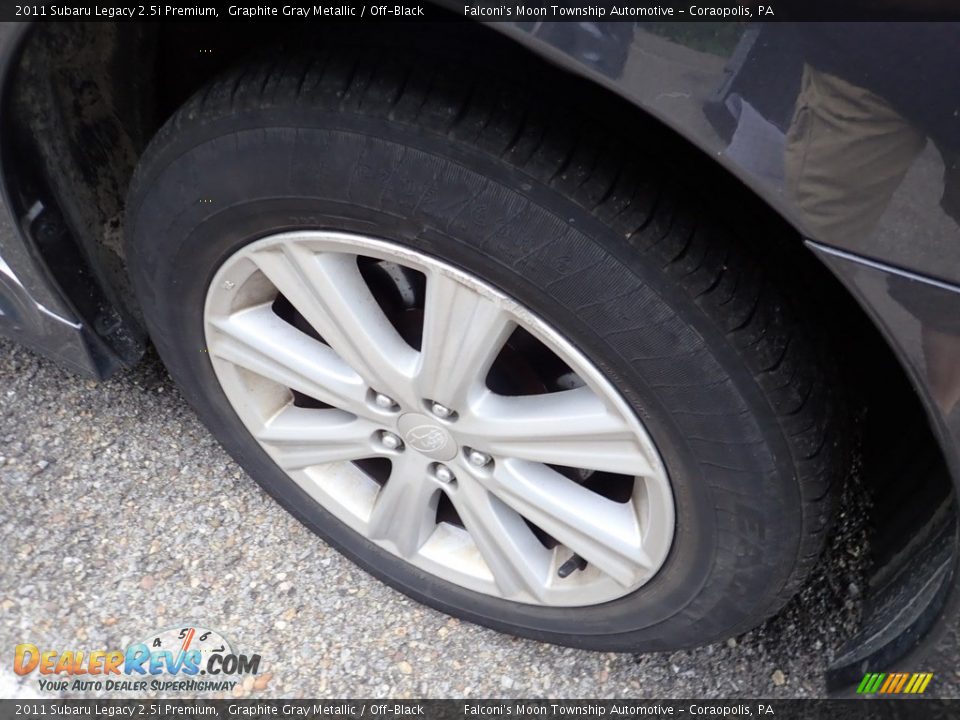 2011 Subaru Legacy 2.5i Premium Graphite Gray Metallic / Off-Black Photo #5