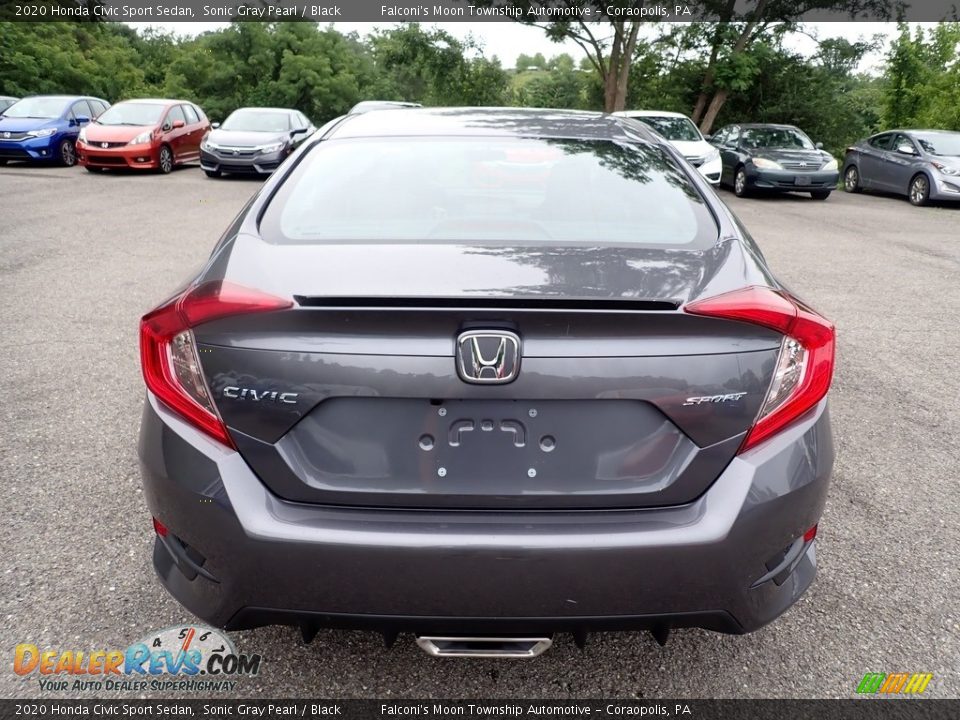 2020 Honda Civic Sport Sedan Sonic Gray Pearl / Black Photo #4