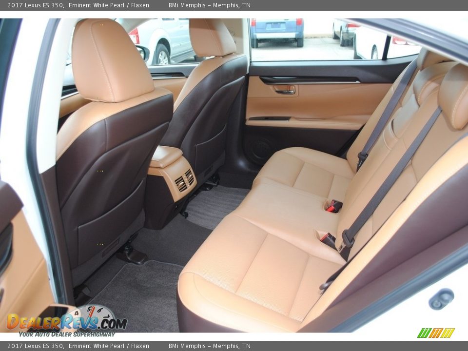 2017 Lexus ES 350 Eminent White Pearl / Flaxen Photo #25