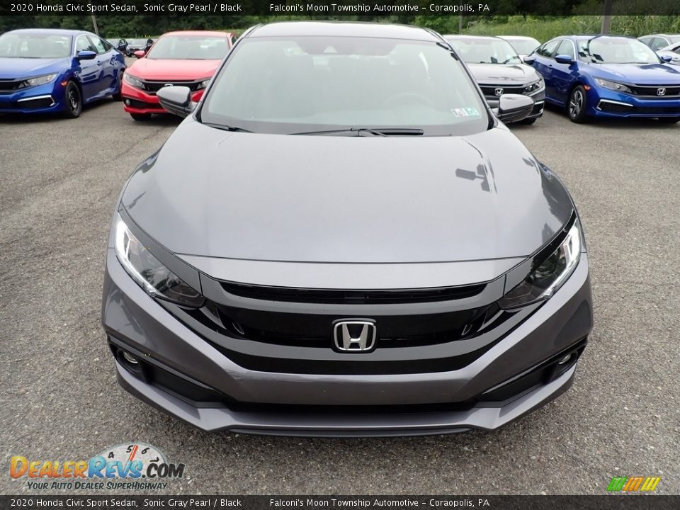 2020 Honda Civic Sport Sedan Sonic Gray Pearl / Black Photo #7