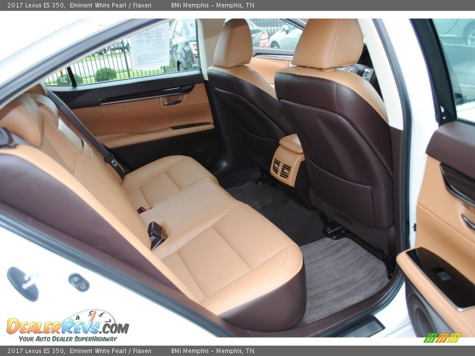 2017 Lexus ES 350 Eminent White Pearl / Flaxen Photo #28