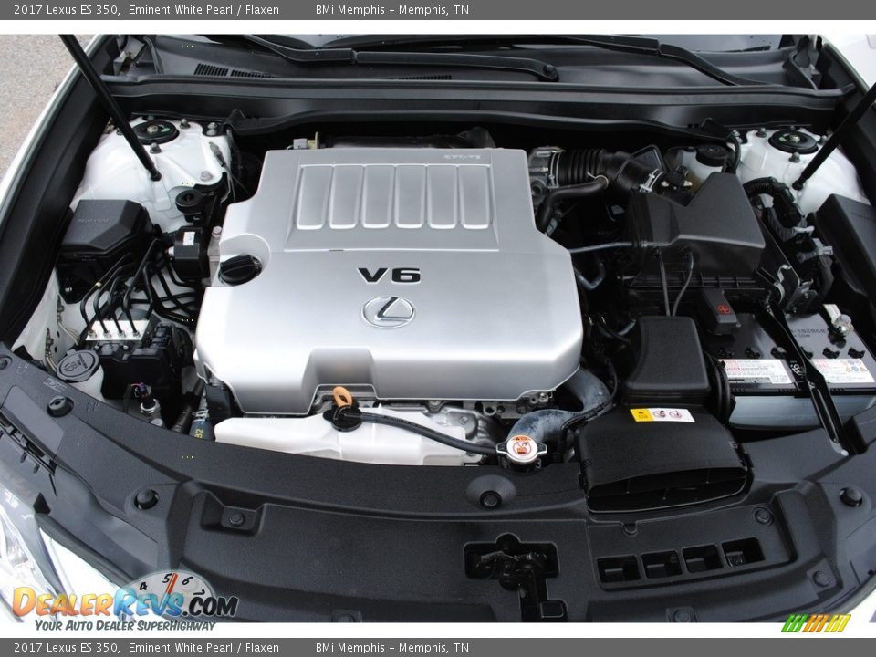 2017 Lexus ES 350 Eminent White Pearl / Flaxen Photo #34