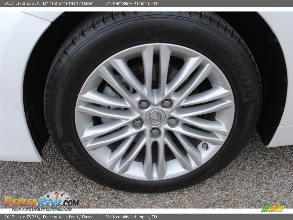 2017 Lexus ES 350 Eminent White Pearl / Flaxen Photo #35