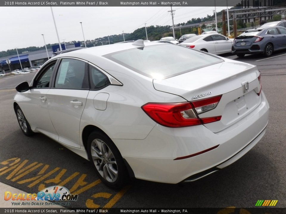 2018 Honda Accord LX Sedan Platinum White Pearl / Black Photo #7