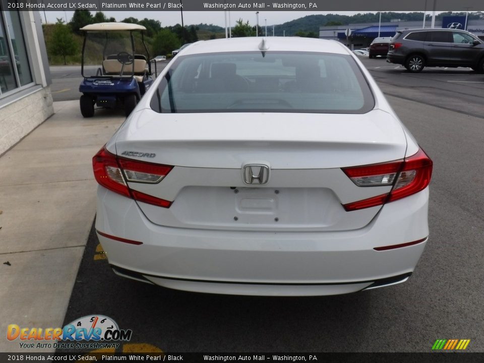 2018 Honda Accord LX Sedan Platinum White Pearl / Black Photo #8