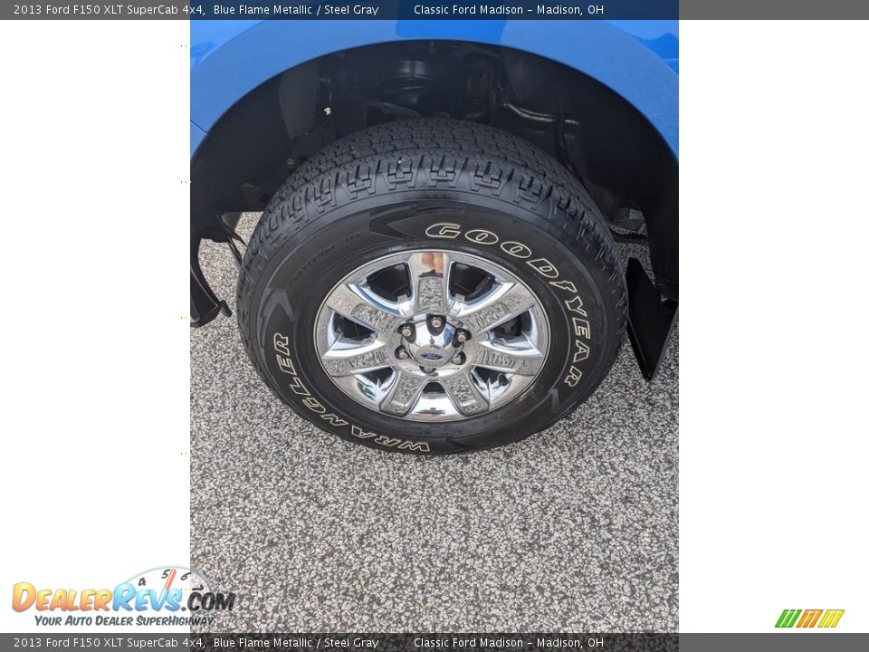 2013 Ford F150 XLT SuperCab 4x4 Blue Flame Metallic / Steel Gray Photo #3