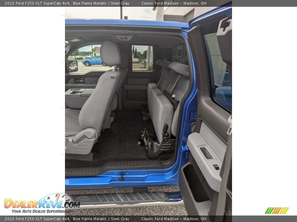 2013 Ford F150 XLT SuperCab 4x4 Blue Flame Metallic / Steel Gray Photo #5