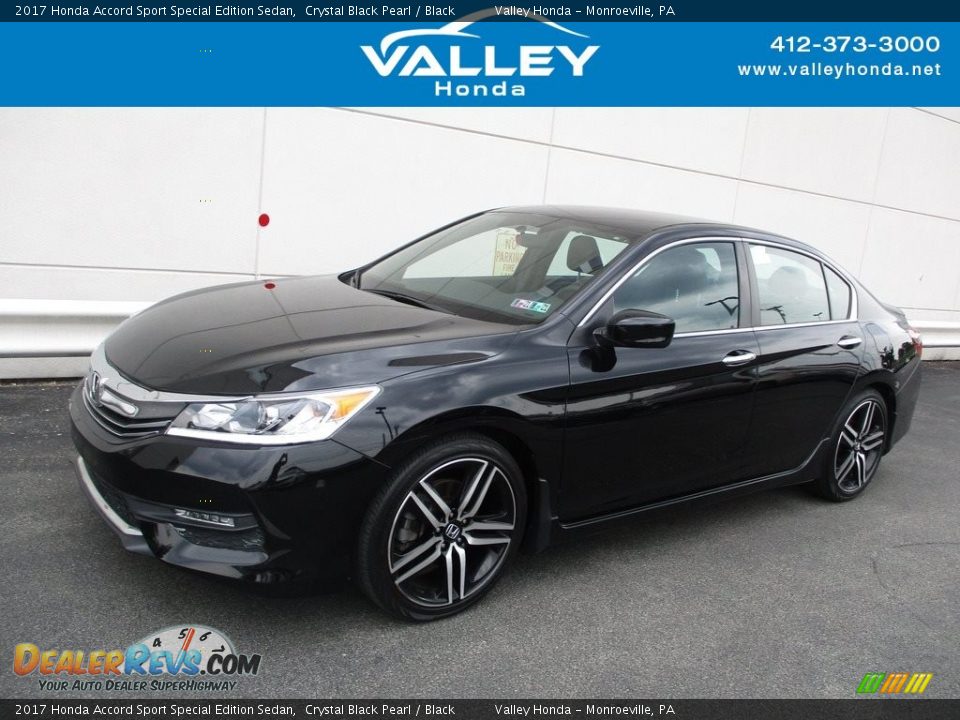 2017 Honda Accord Sport Special Edition Sedan Crystal Black Pearl / Black Photo #1